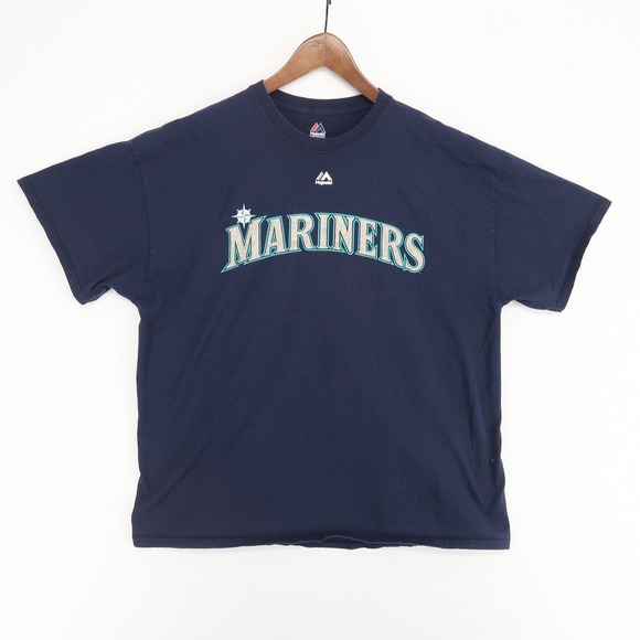 Seattle‎ Mariners Nelson Cruz 23 MLB T-Shirt Blue Adult XL Short Sleeve Majestic - Picture 1 of 5